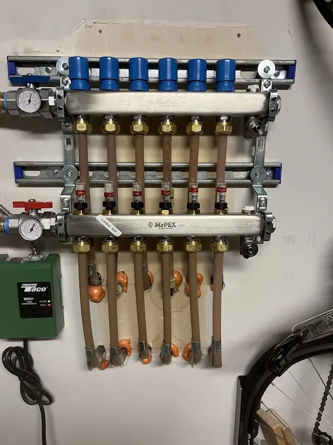 Plumber performing Gas Line Installation at a residential property in Ottawa